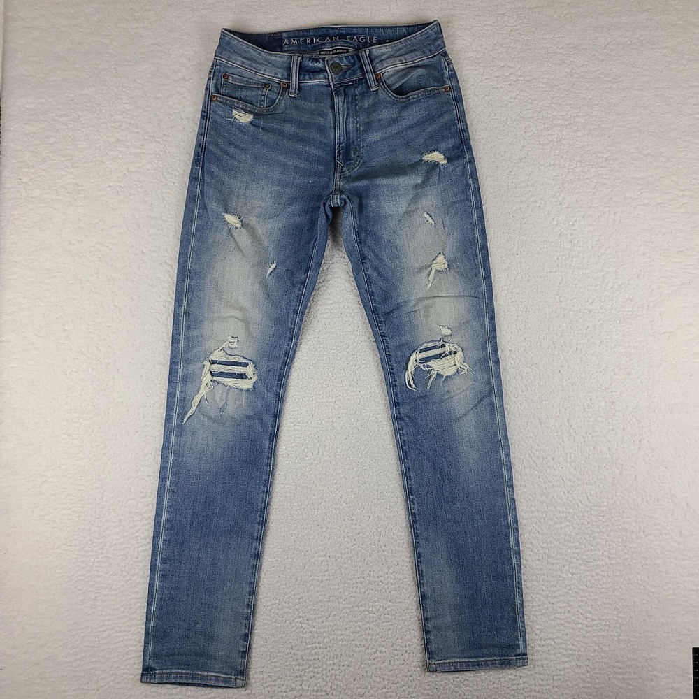 American Eagle Jeans Mens 29x32 Blue Slim Next Level Airflex Medium Wash Denim